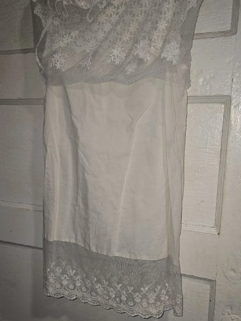 Sixpence Boutique Off White Crochet Lace Girls' Summer Dress Vintage